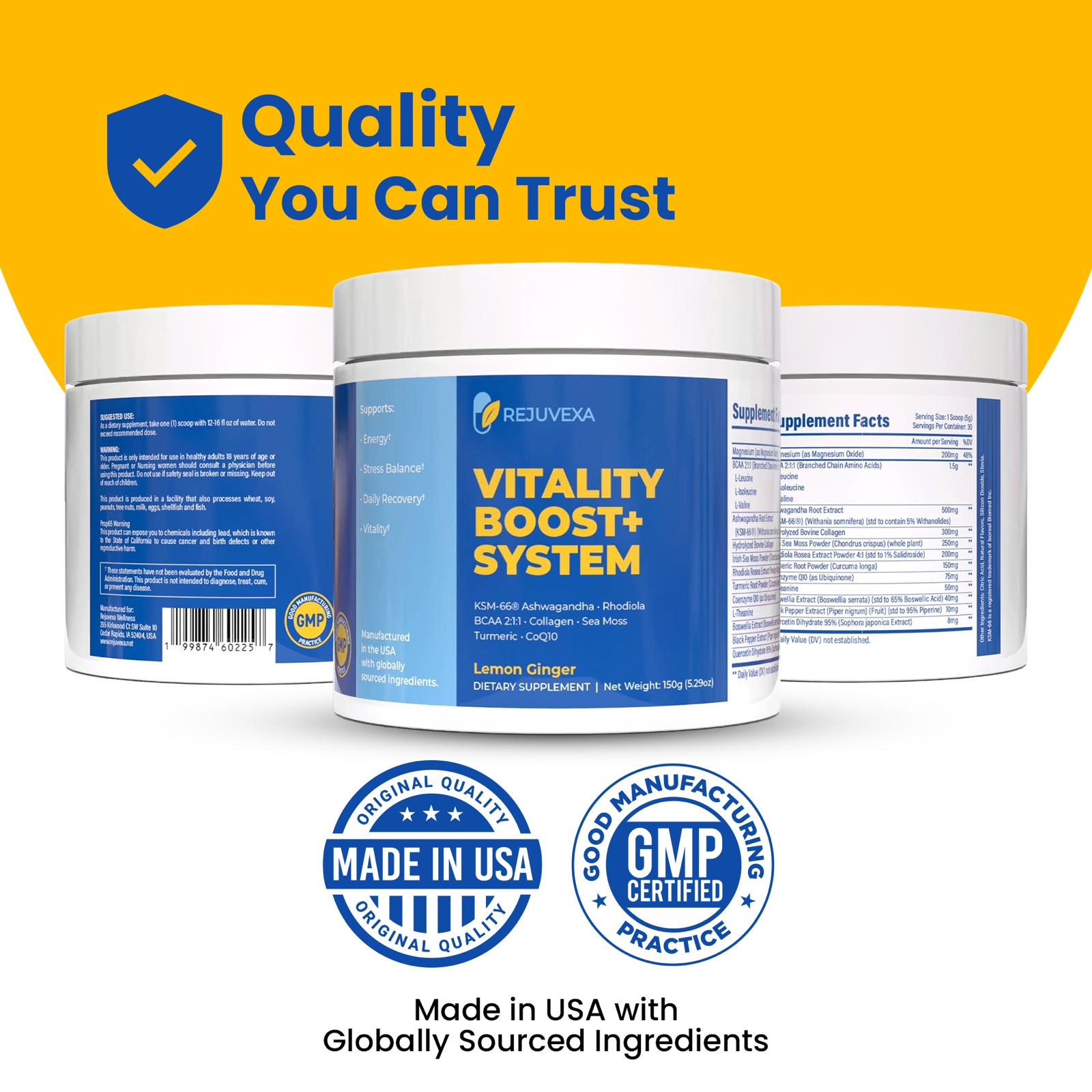 VITALITY BOOST+ SYSTEM